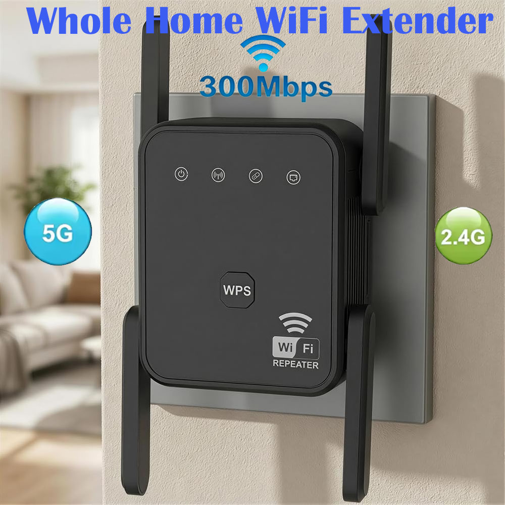 Home Security Wireless - 2026 New WiFi Repeater 300Mbps 2.4GHz