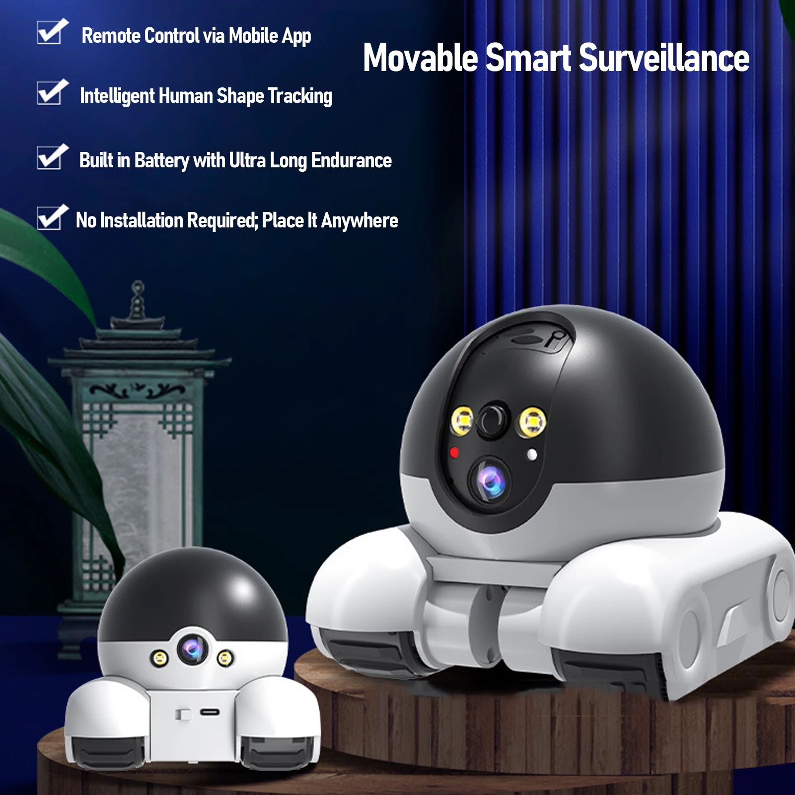 Home Security Images - Indoor Security Camera 2MP Double Lens