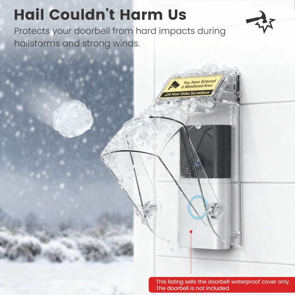 Home Security Video - 8.2*19*9.3cm Waterproof Video Doorbell Cover With