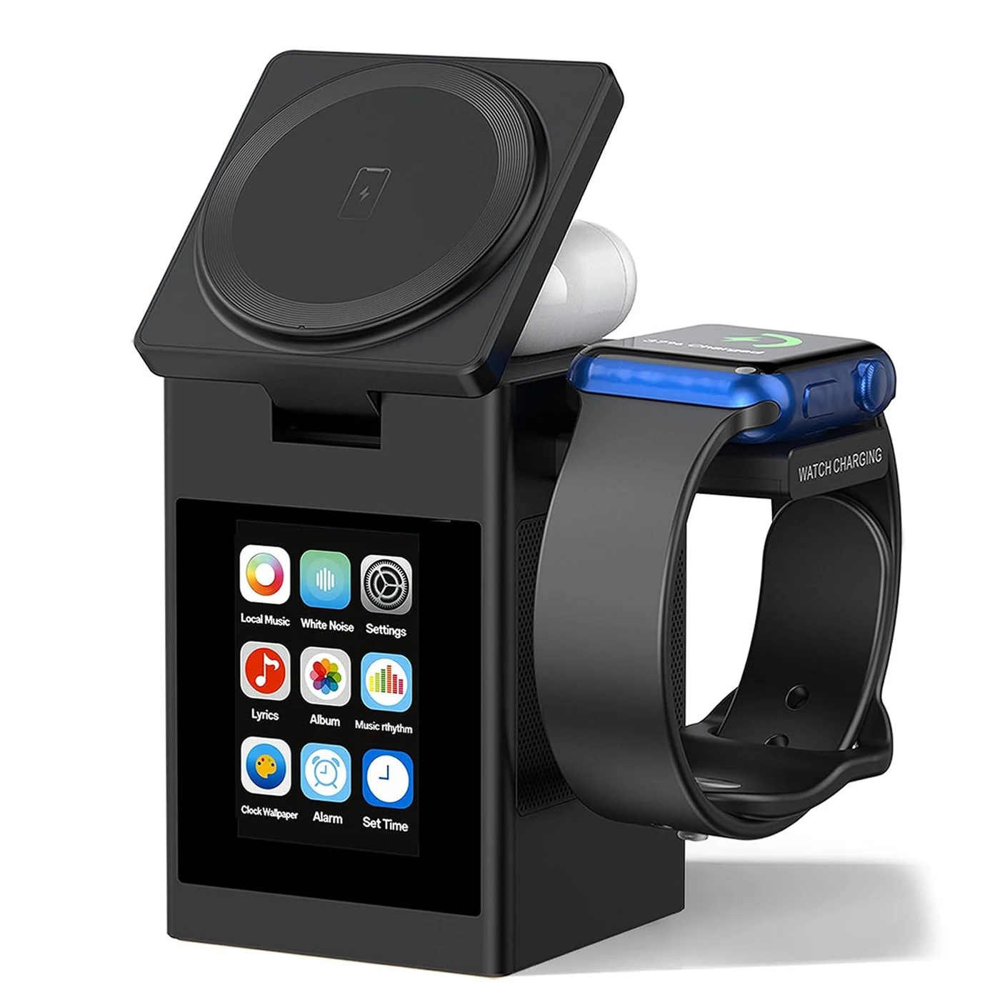 Home Security Wireless - LED Screen Magnetic Wireless Charger Stand