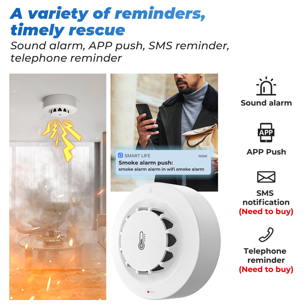 Tuya WiFi Temperature and Humi - Home Security Alarm review and price