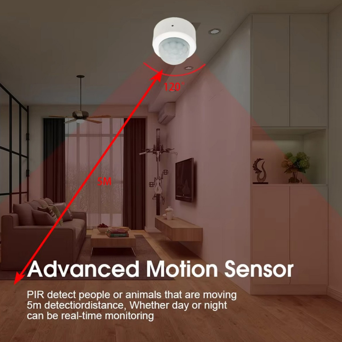 Zigbee PIR Motion Sensor Human - Home Security Alarm review and price