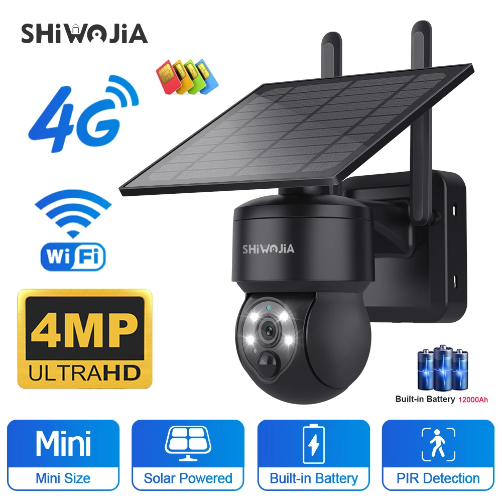 SHIWOJIA WIFI Wireless PTZ Sol - Home Security Panel review and price