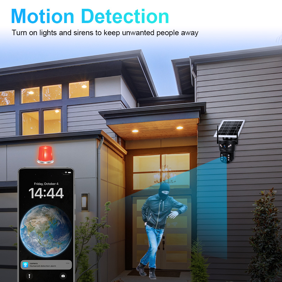 KERUI 6MP 4G SIM WiFi Solar Ca - Home Security Video review and price