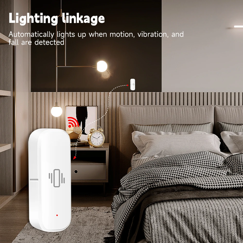 WiFi/Zigbee Smart Vibration Se - Home Security Alarm review and price