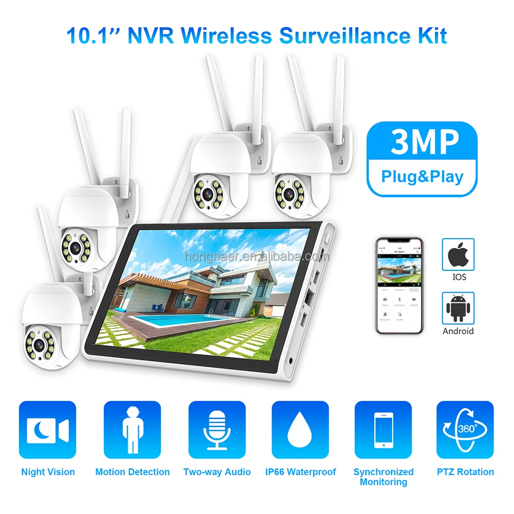 2026 Hongnaer 3MP 4 Channel Wi - Home Security Wireless review and price