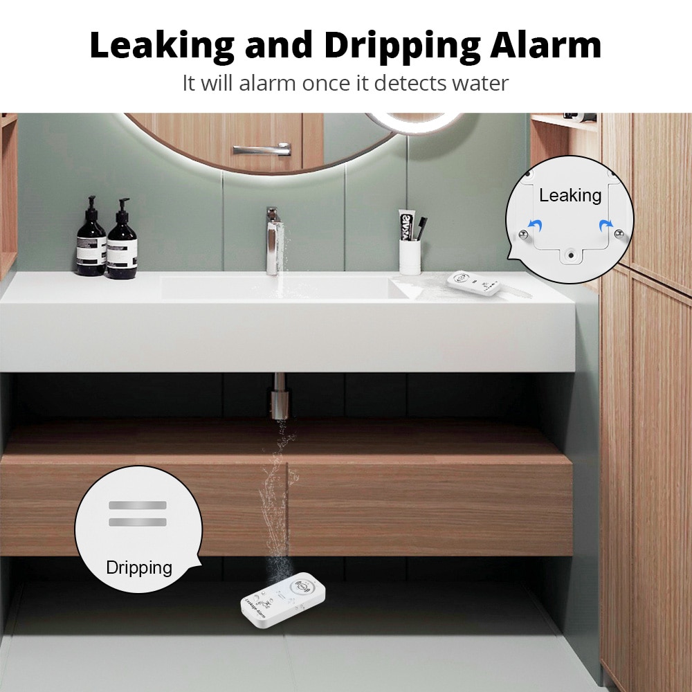 KERUI Wireless Water Sensor 90 - Home Security App review and price