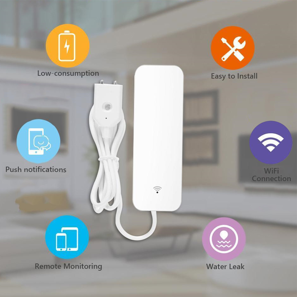 Tuya WiFi Water Leak Sensor, W - Home Security App review and price
