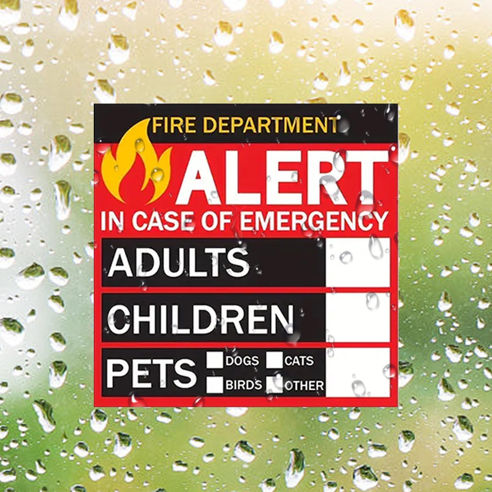 Fire Pet Alert Sticker Rain-Pr - Home Security Department Us review and price