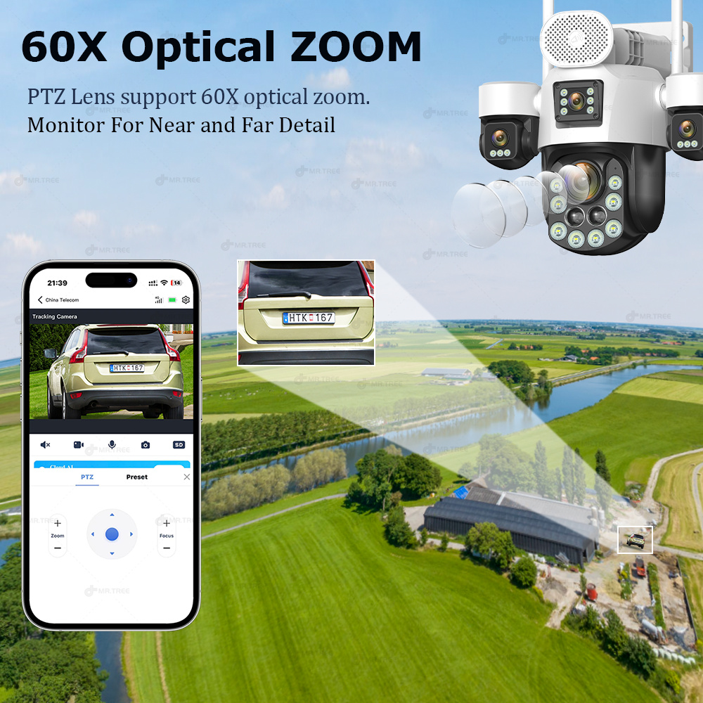 AOV Four Lens Outdoor Surveill - Home Security Video Cameras review and price