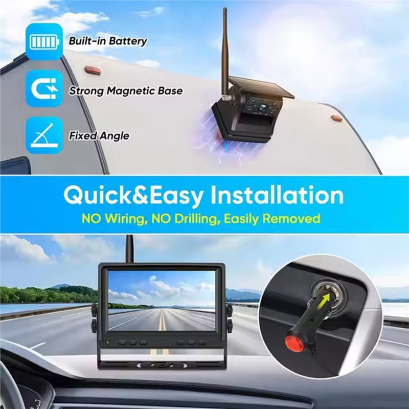 N75R-Reverse Backup Camera Wit - Camera Solar Wireless review and price