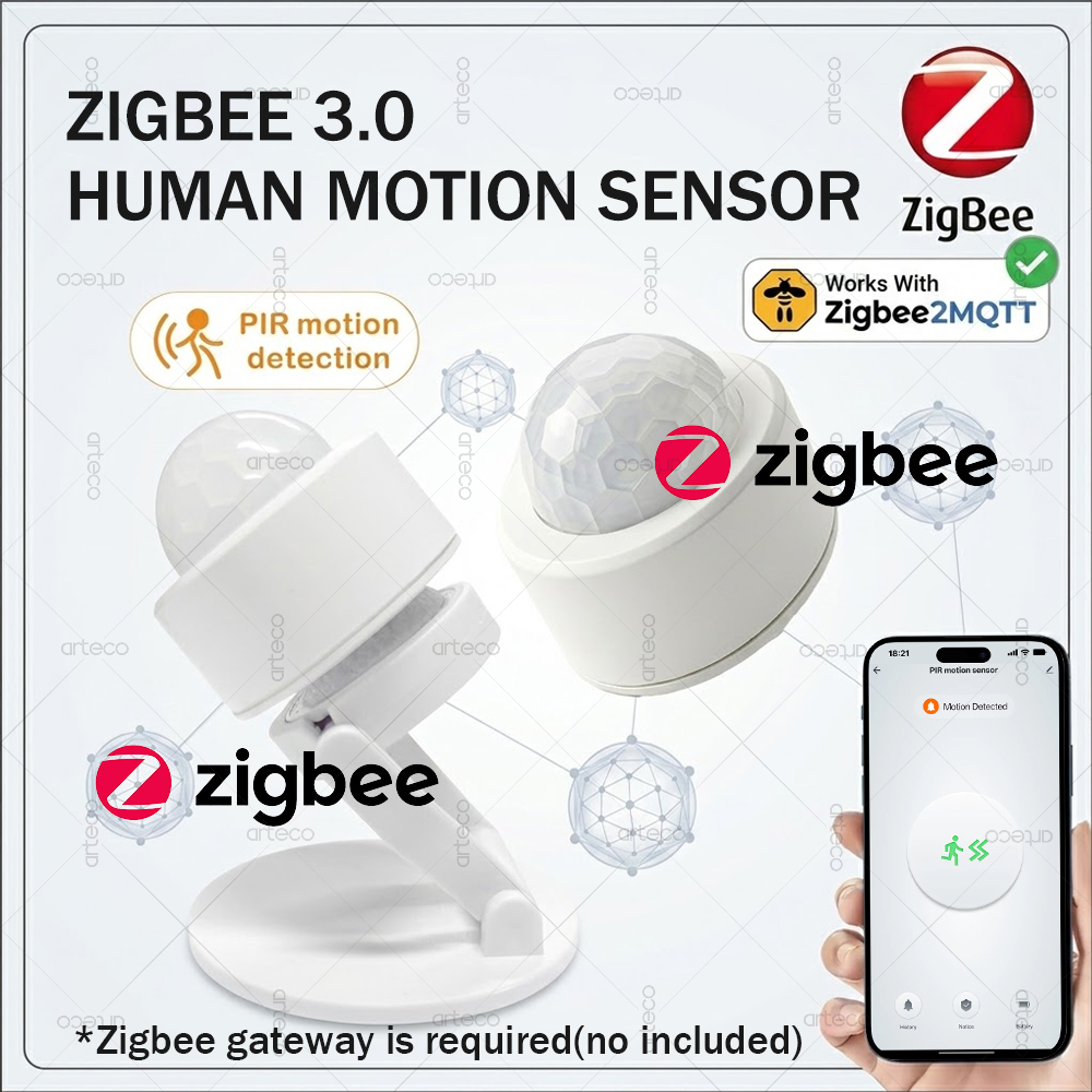 Zigbee 3.0 Mini PIR Motion Sen - Home Security Alarm review and price