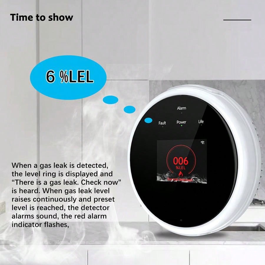 2.4G WiFi Gas Alarm Sensor Com - Home Security System review and price
