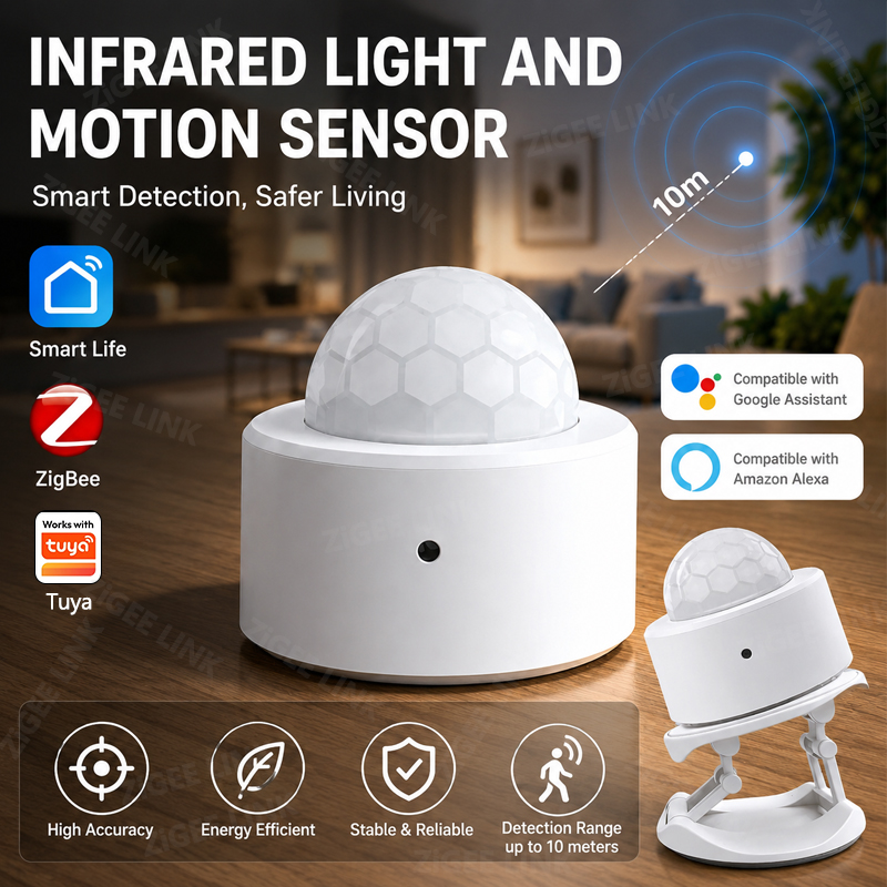ZigBee 3.0 PIR Motion Sensor W - Home Security Alarm review and price