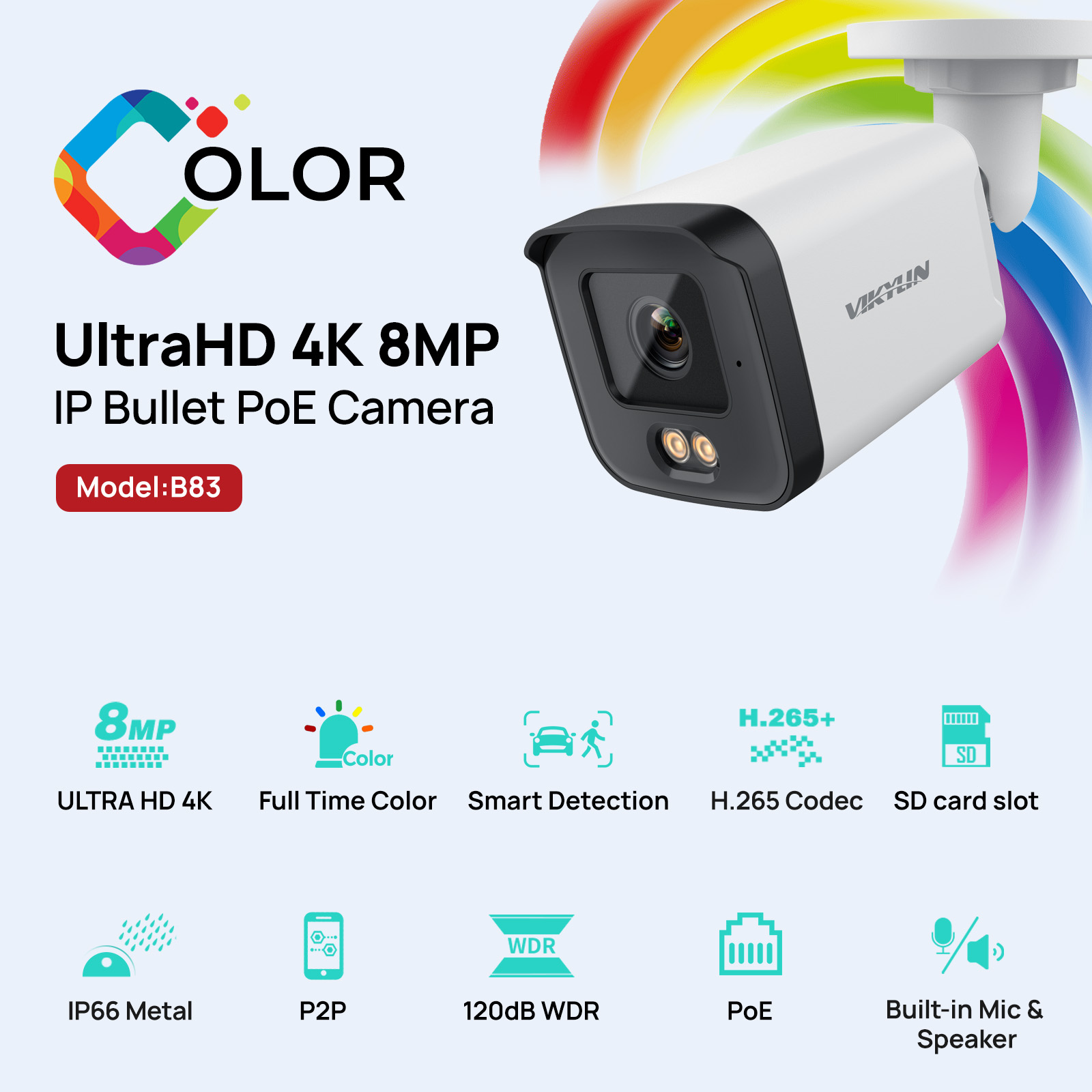 VIKYLIN Full Colo 8MP HD IP Se - Home Security Images review and price