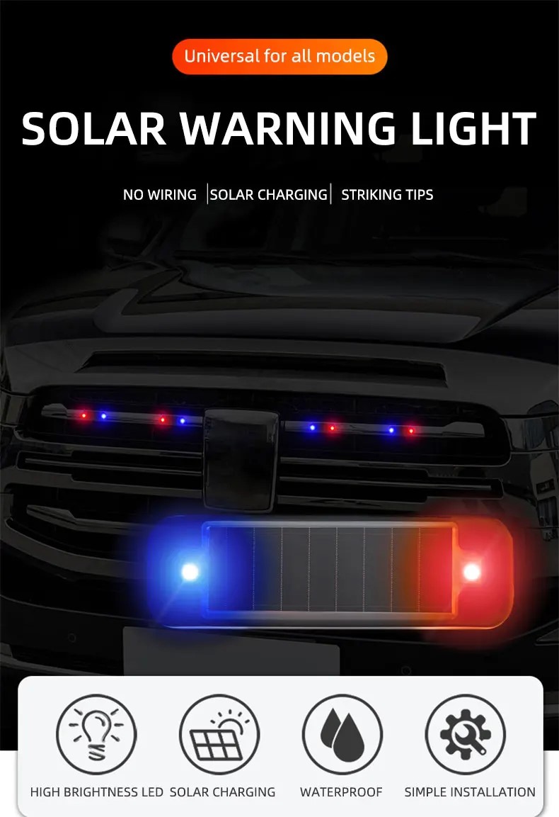 Mini LED Solar Power Car Warni - Home Security Wireless review and price