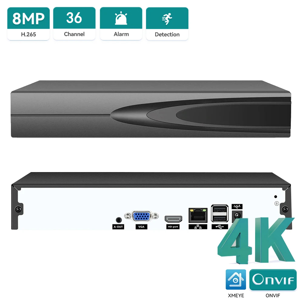 4K ONVIF CCTV NVR 36CH/16CH/10 - Home Security System review and price