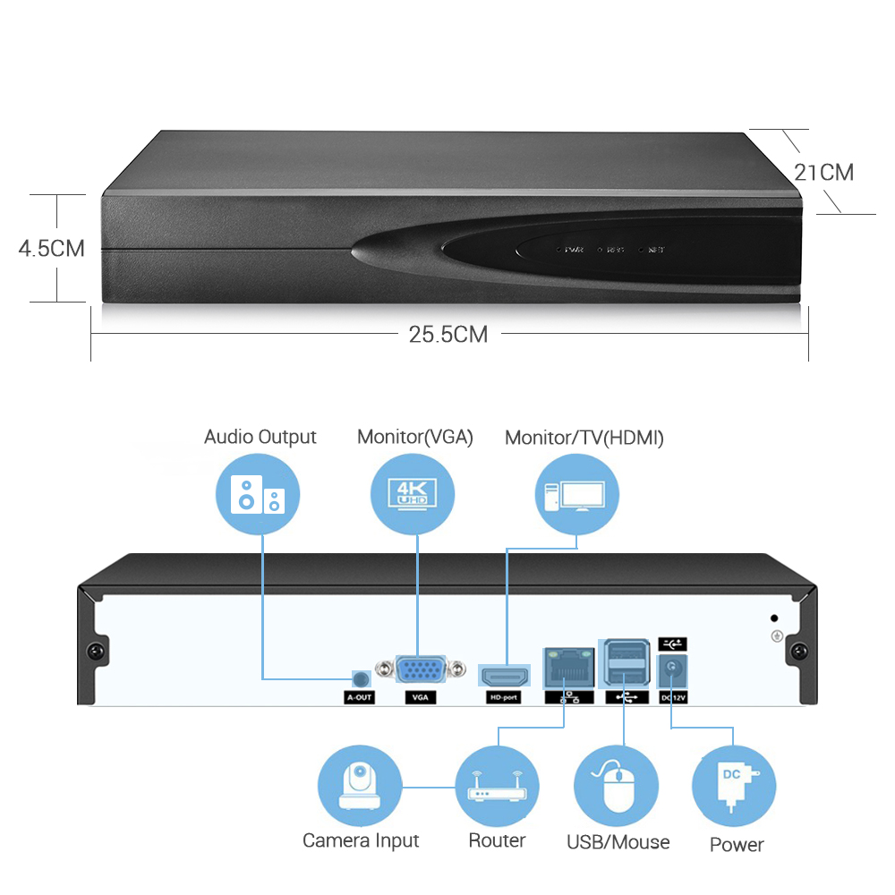4K ONVIF CCTV NVR 36CH/16CH/10 - Home Security System review and price