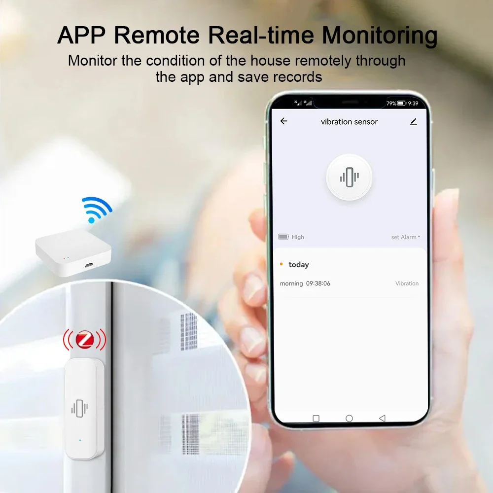 Tuya WiFi/Zigbee Smart Vibrati - Home Security Alarm review and price