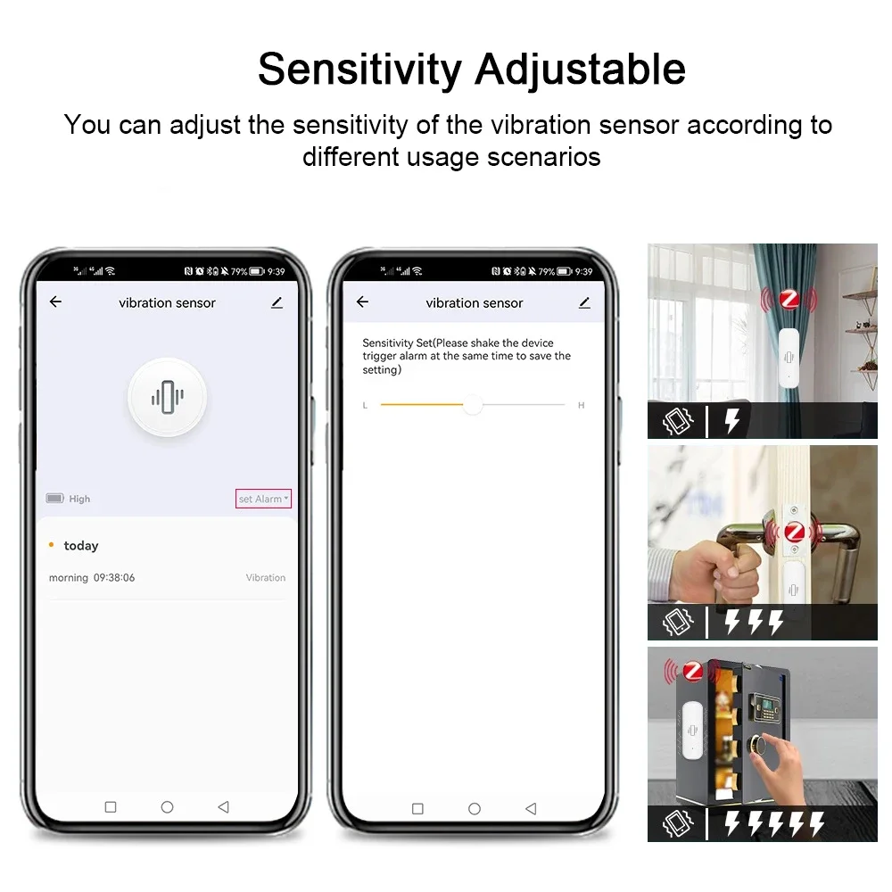 Tuya WiFi/Zigbee Smart Vibrati - Home Security Alarm review and price