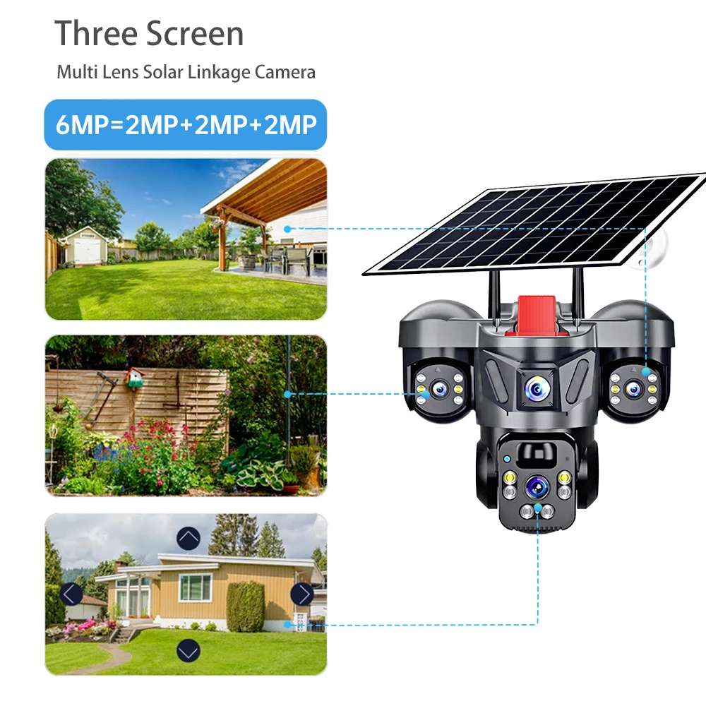 KERUI Outdoor PTZ 6MP 4G SIM W - Home Security Panel review and price