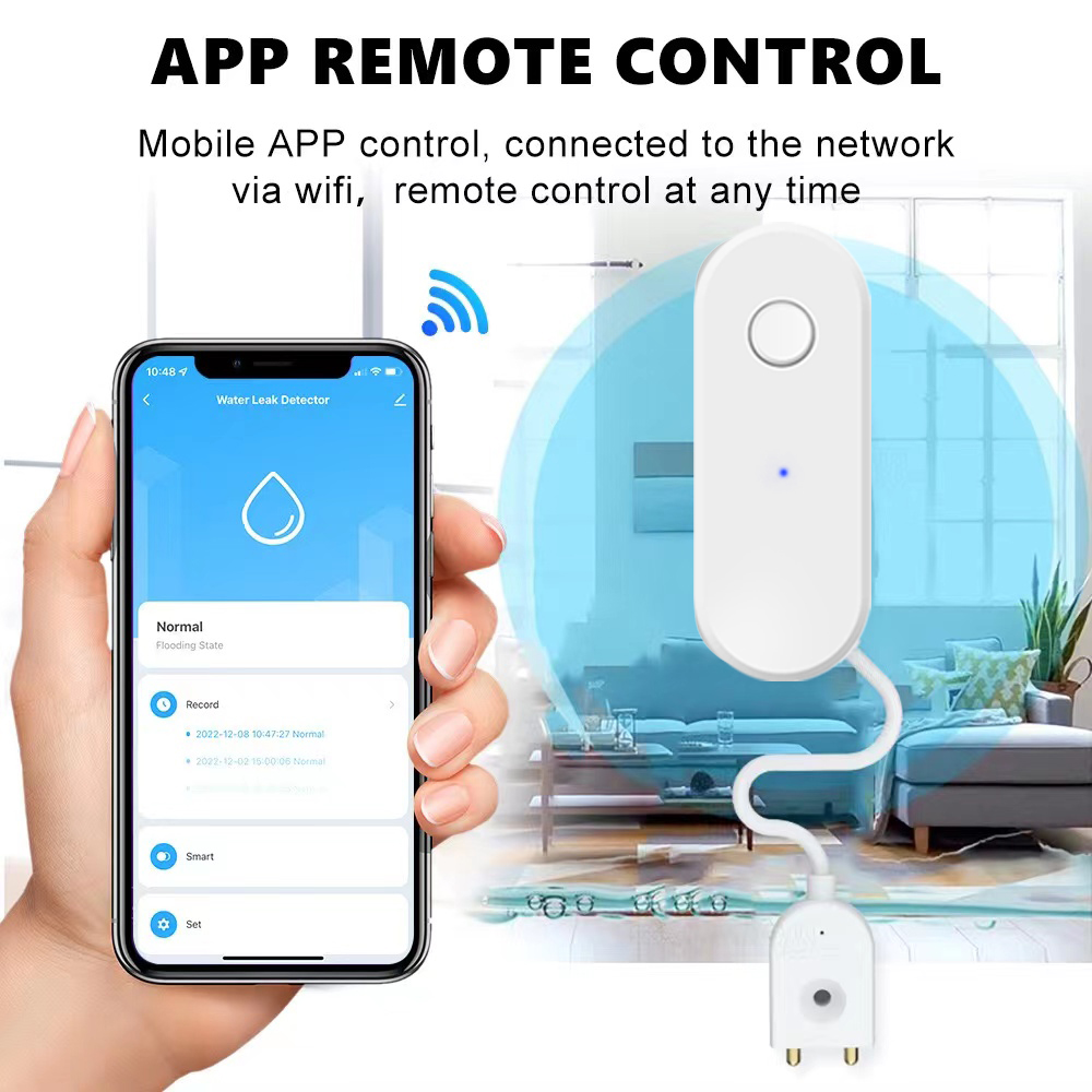 Tuya WiFi Smart Water Leak Sen - Home Security App review and price