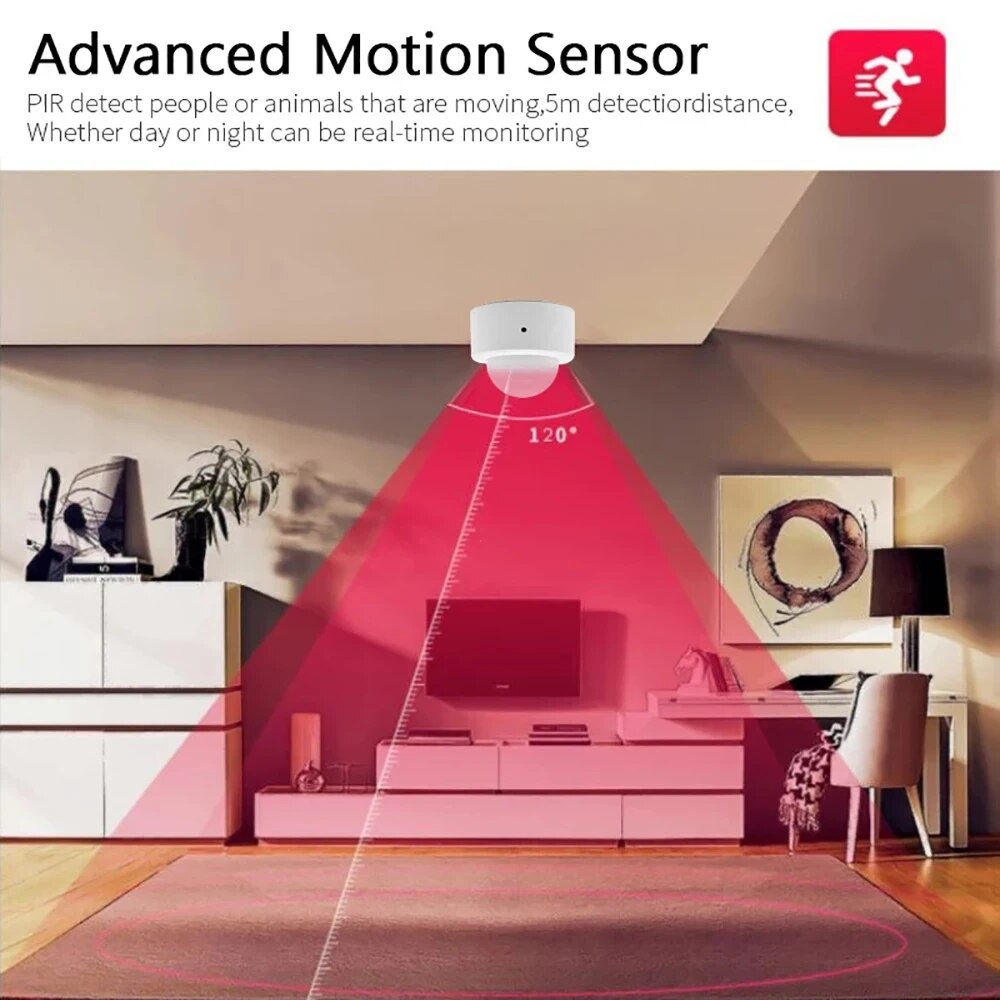 Zigbee Mini PIR Motion Sensor  - Home Security Alarm review and price